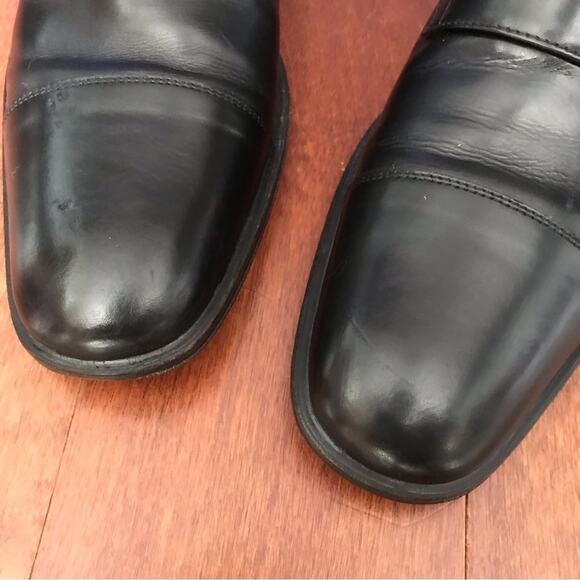 Taryn Rose Men’s Black Leather Double Monk Shoes, Size 9.5 main image 9